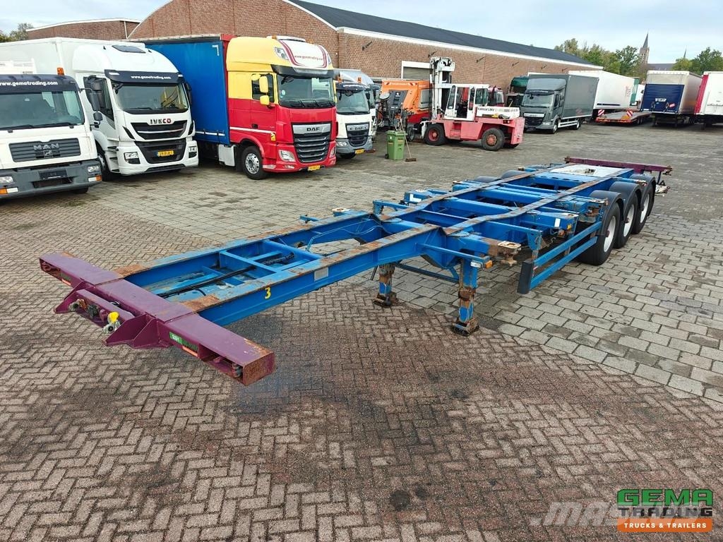 Burg BPO 12 27 CZXHX BX 20/30/40FT Fixed - BPW Axles - Containerchassis Semitrailere