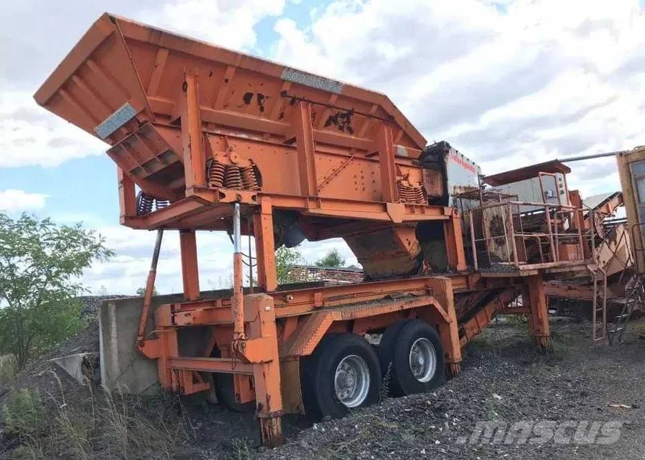 Terex mobilna kruszarka udarowa młotkowa na kołach bohri Κινητοί σπαστήρες