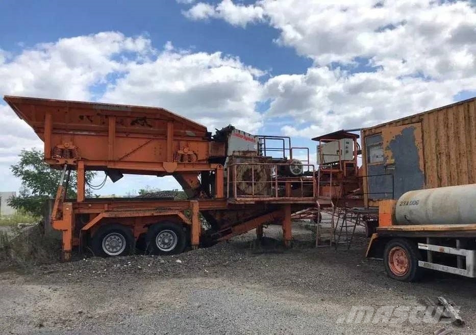 Terex mobilna kruszarka udarowa młotkowa na kołach bohri Κινητοί σπαστήρες