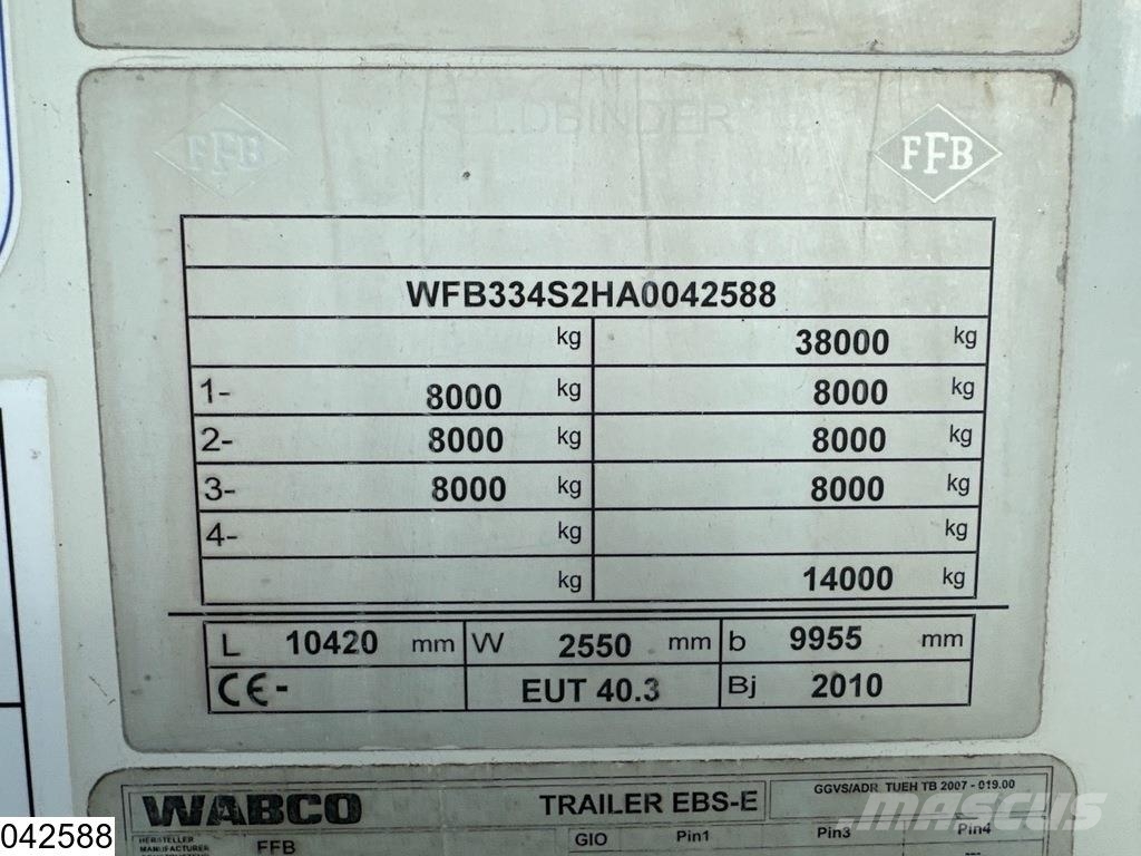 Feldbinder Silo 40.000 Liter, 1 Comp Напівпричепи-автоцистерни