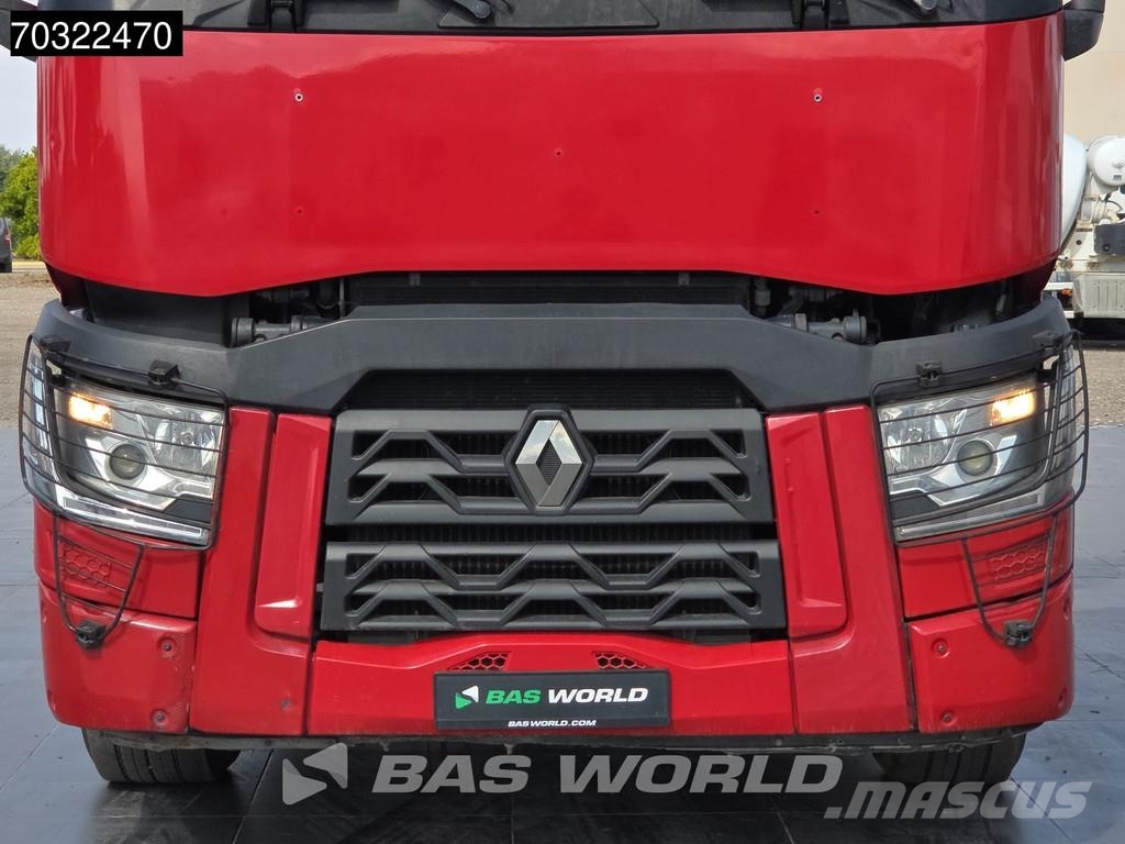 Renault C 380 6X2 Grua HMF 4020K-RC 6x Prolongas Mando con 平板式/側卸式卡車