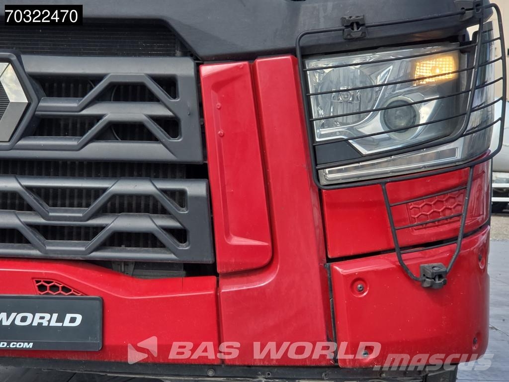 Renault C 380 6X2 Grua HMF 4020K-RC 6x Prolongas Mando con 平板式/側卸式卡車