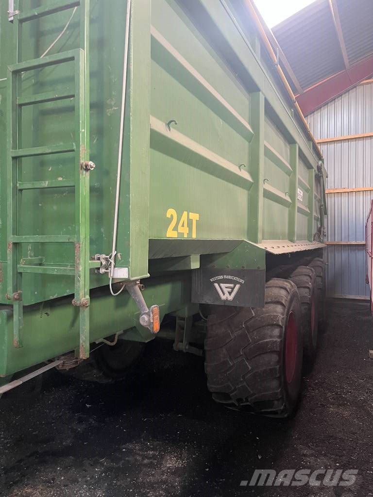 Western 24 tons Remolques con caja de volteo