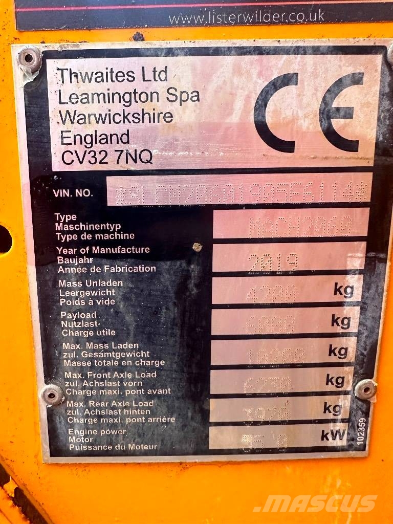 Thwaites 6T Stavebné sklápače