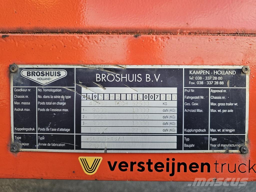 Broshuis 3 ABSD-48/3 / 3 x EXTENDABLE / 33 mtr 低平板半挂车