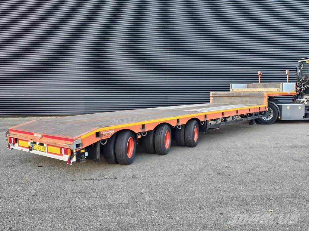 Broshuis 3 ABSD-48/3 / 3 x EXTENDABLE / 33 mtr 低平板半挂车