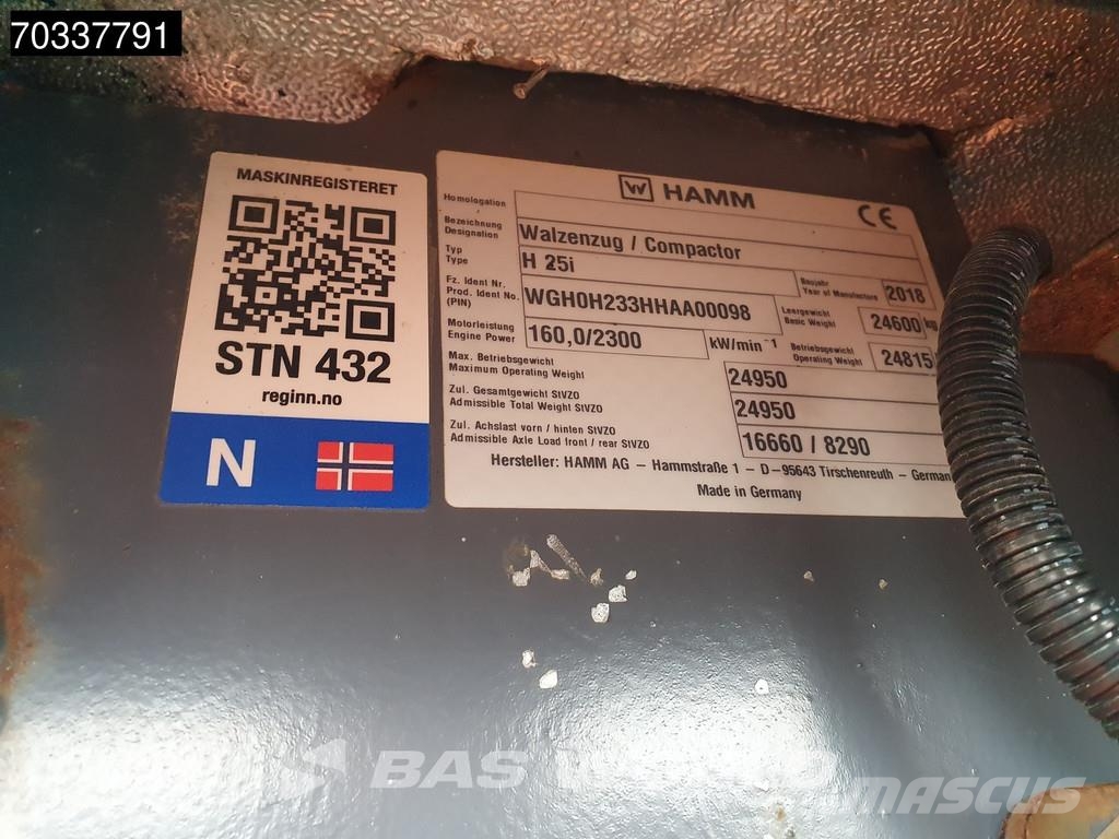 Hamm H25 i A/C 单轮压路机