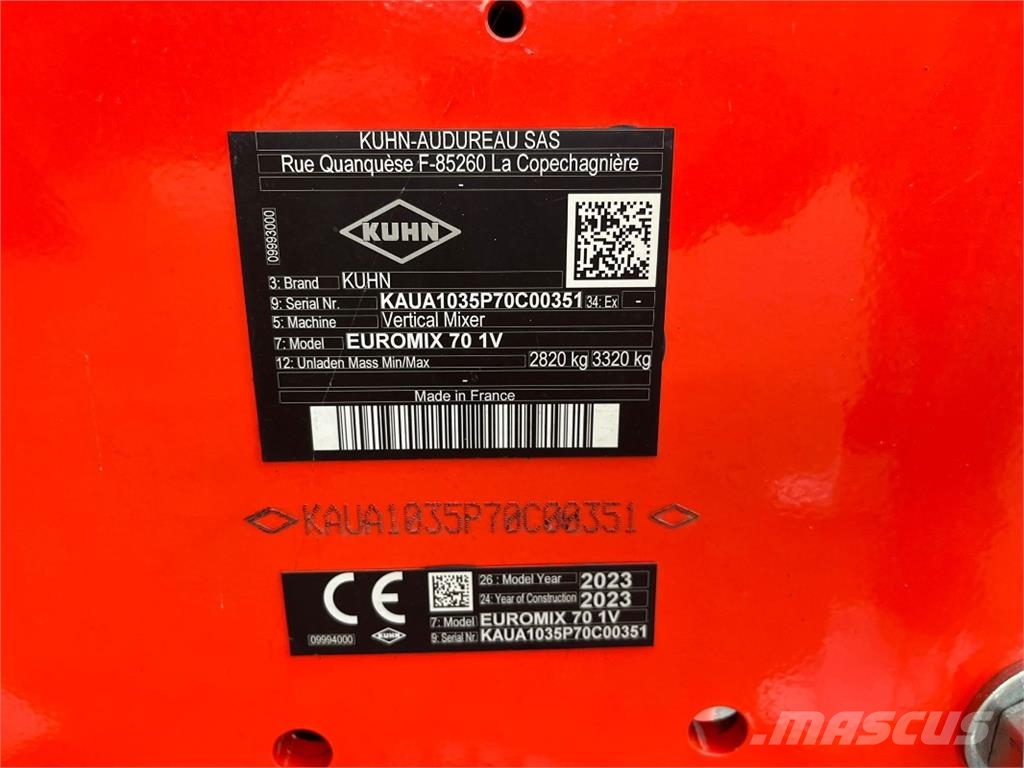 Kuhn Euromix I 1070 Fullfodervagnar