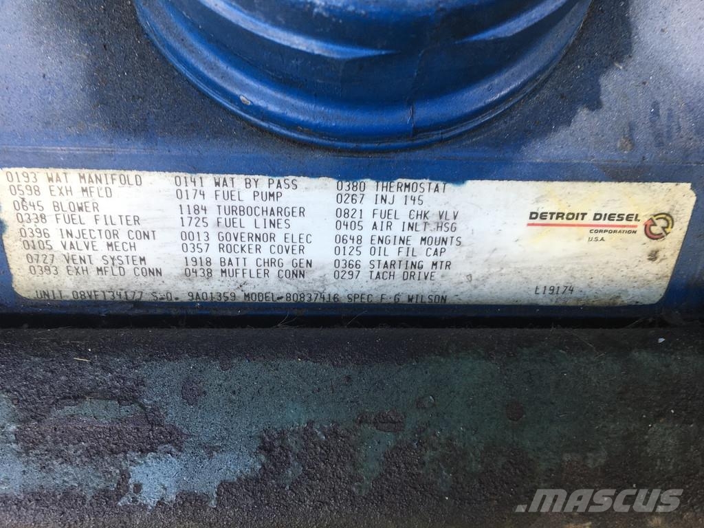 Detroit Diesel AMFORD HC544C GENERATOR 450 KVA USED Dīzeļģeneratori