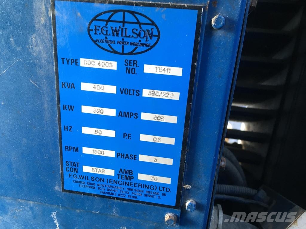 Detroit Diesel AMFORD HC544C GENERATOR 450 KVA USED Dīzeļģeneratori