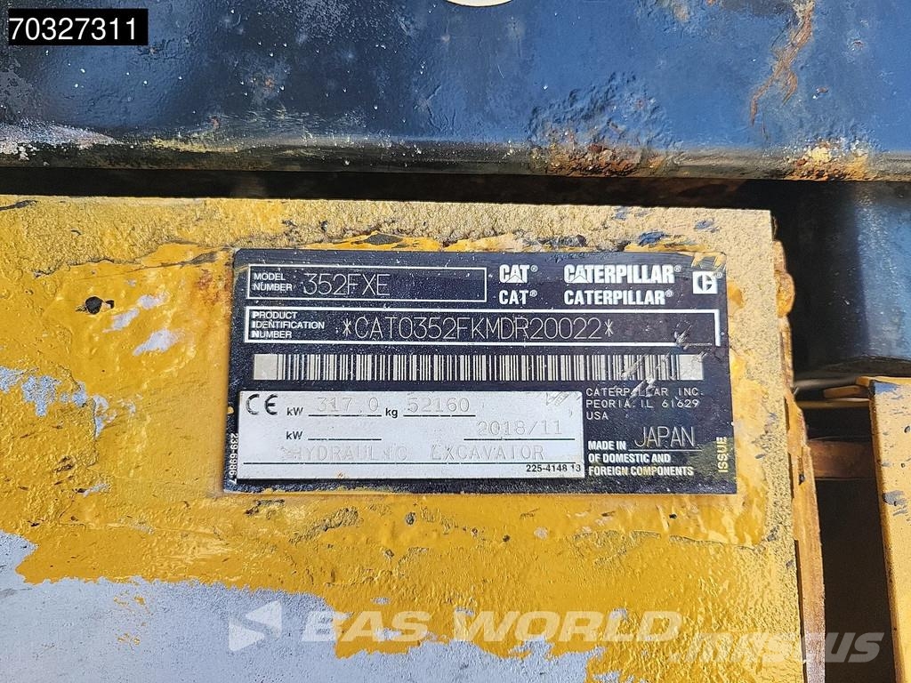 CAT 352 F XE Roomikekskavaatorid