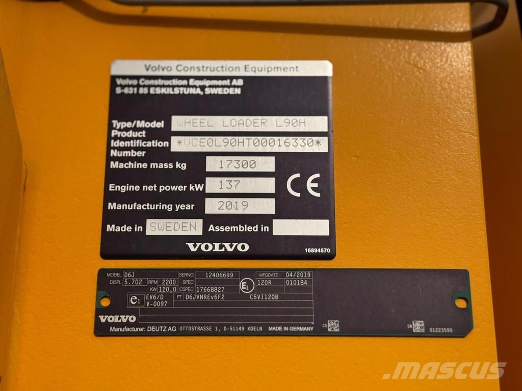 Volvo L 90 H 輪胎式裝載機
