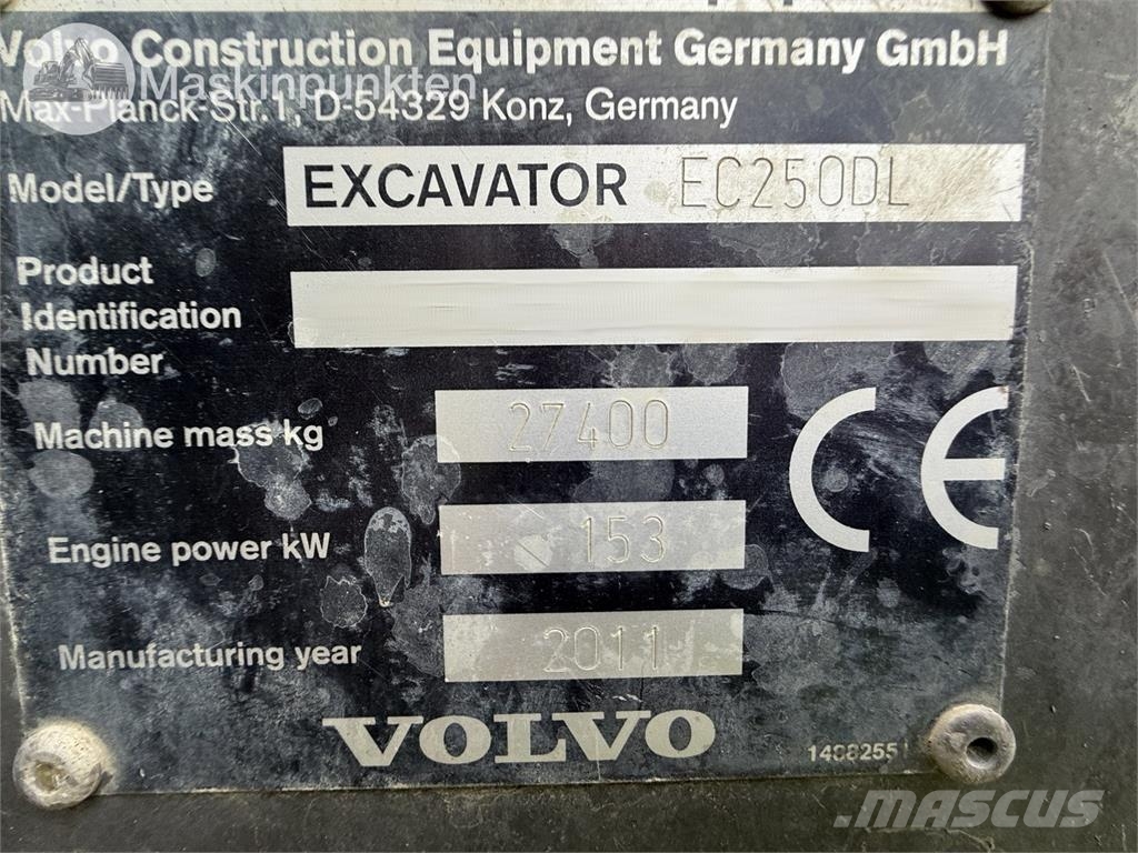 Volvo EC 250D Bagri goseničarji