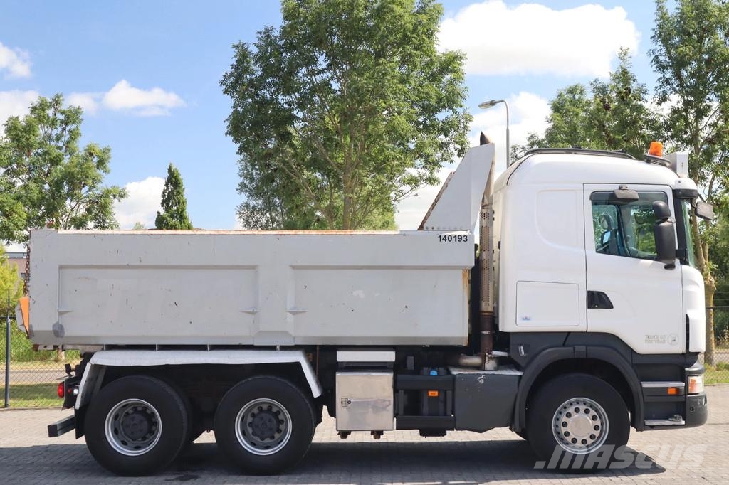 Scania R560 V8 EURO 5 6X4 FULL STEEL BIG AXLES RETARDER شاحنات قلابة