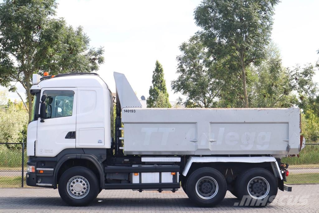 Scania R560 V8 EURO 5 6X4 FULL STEEL BIG AXLES RETARDER شاحنات قلابة