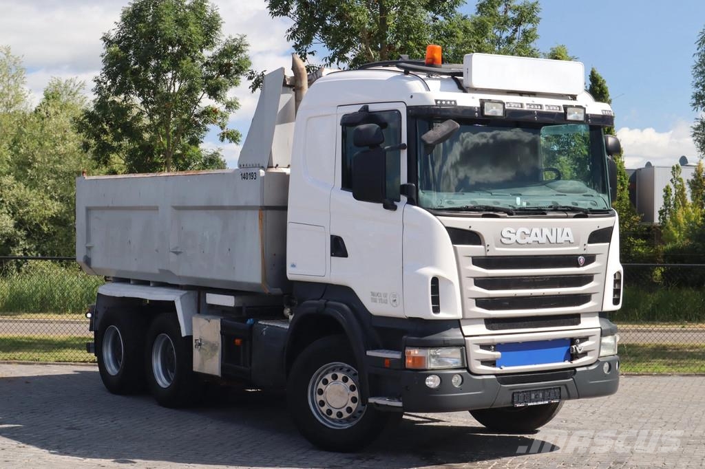 Scania R560 V8 EURO 5 6X4 FULL STEEL BIG AXLES RETARDER شاحنات قلابة