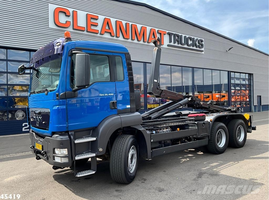 MAN TGS 26.400 6x4 Manual Full Steel Just 327.817 km! Camiones elevadores de gancho