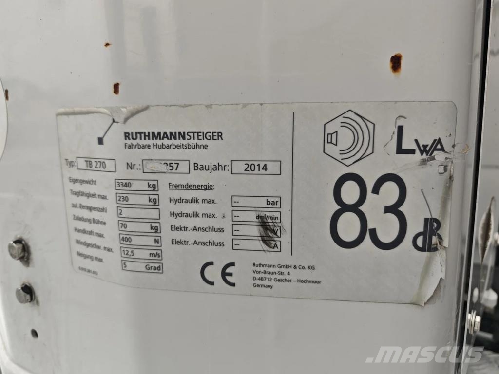 Mercedes-Benz Sprinter 313 CDI Ruthmann TB 270 LKW-Arbeitsbühnen