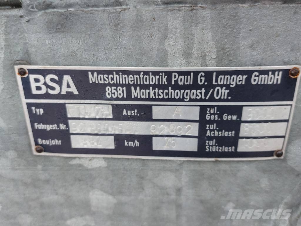 BSA Duport PTW 7H mesttank Gülletankwagen