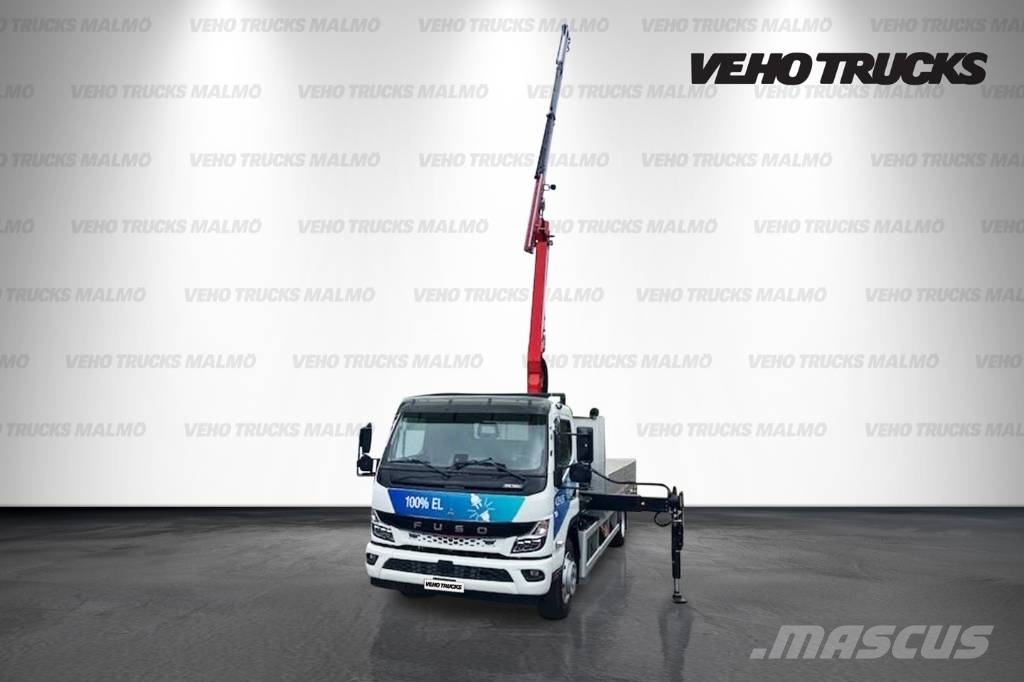 Fuso eCanter 9C18 L-Bat 8,55 Ton Palfinger Brädgårdsbil Crane trucks