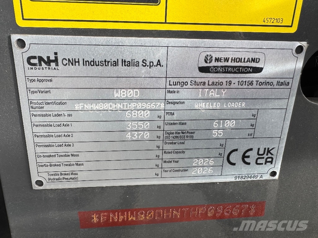 New Holland W 80D Pale gommate