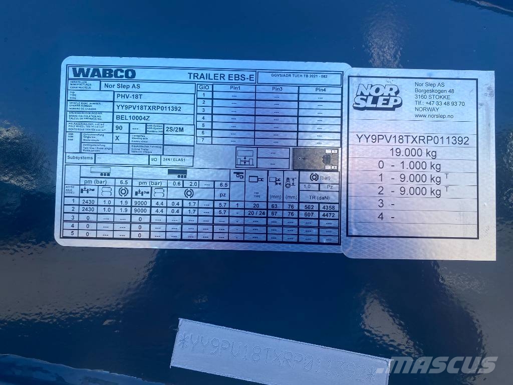 Norslep PHV-18T Kiper prikolice