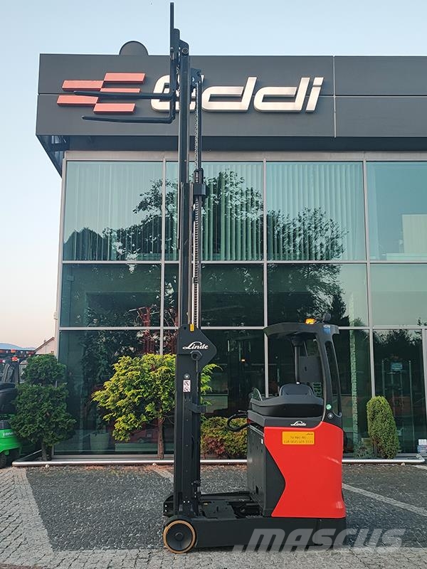 Linde R14-01 Ретрак/ Високоповдигач с изместване на вилката напред