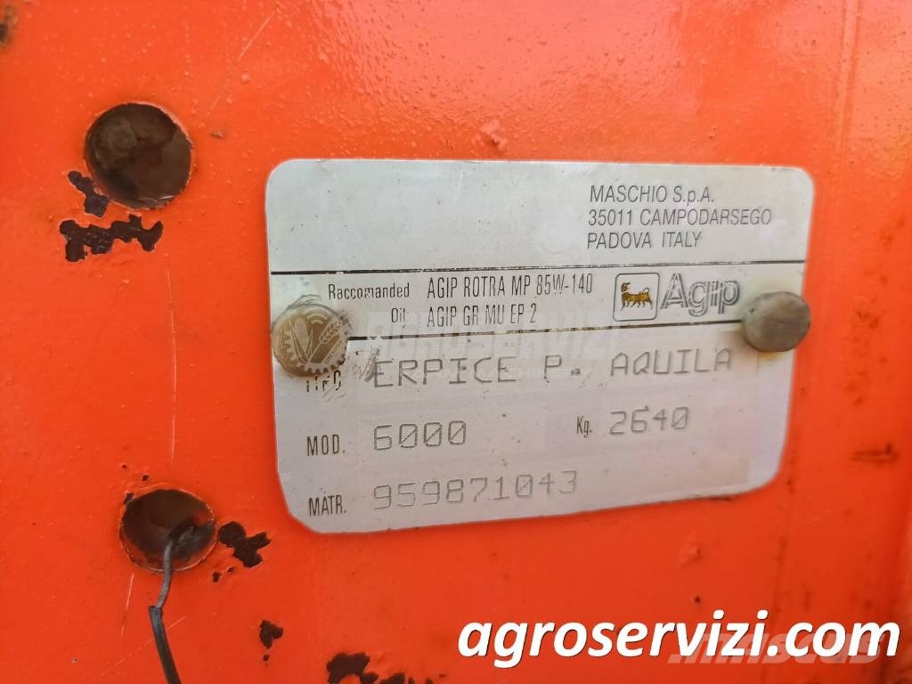 Maschio Aquila 6000 Kardánhajtású ekék és Forgó-boronák
