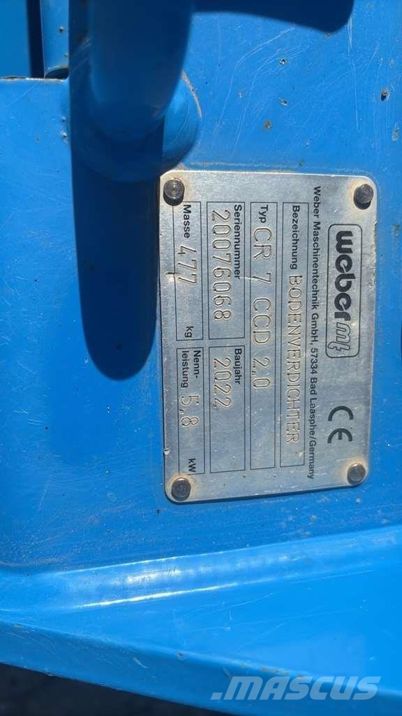 Weber MT Vibratory Plates/Paver Rollers Trilmachines