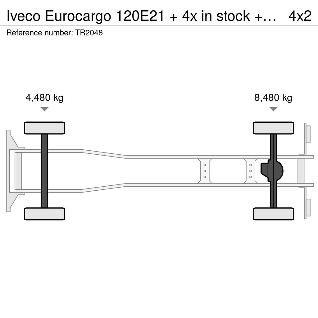 Iveco Eurocargo 120E21 + 4x in stock + euro 6 + lift Box body trucks
