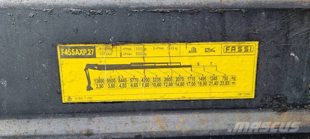 Volvo FM 500 8x4 FASSI F455 + JIB L153 29m Автомобильные краны