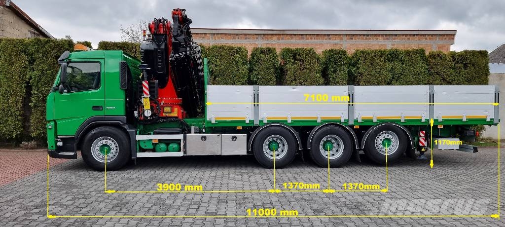 Volvo FM 500 8x4 FASSI F455 + JIB L153 29m Autogru