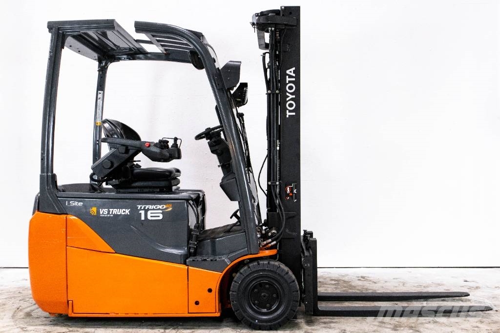 Toyota 8FBE16T, Containergående elmotvikt m nytt aggregat Електрически вилични кари-повдигачи