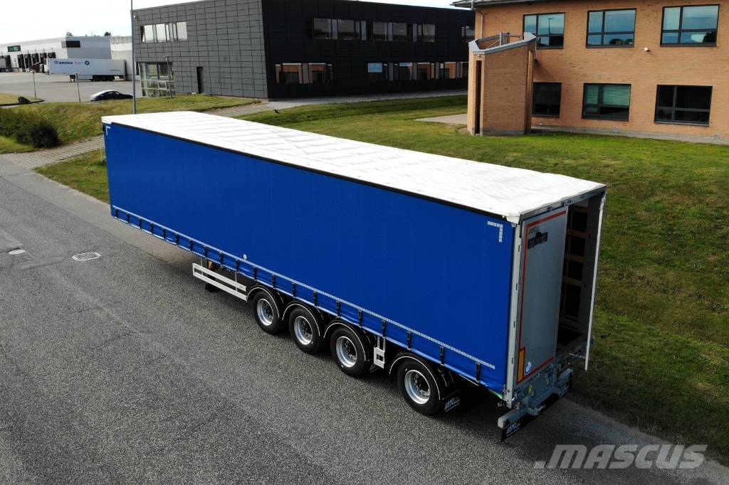 AMT CI400 4 akslet city-gardintrailer Curtain sider semi-trailers
