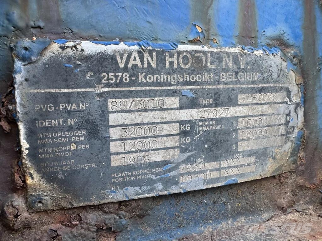 Van Hool **FULL STEEL SUSPENSION-WIDE SPREAD-BELGIAN TRAILE Curtainsiderauflieger
