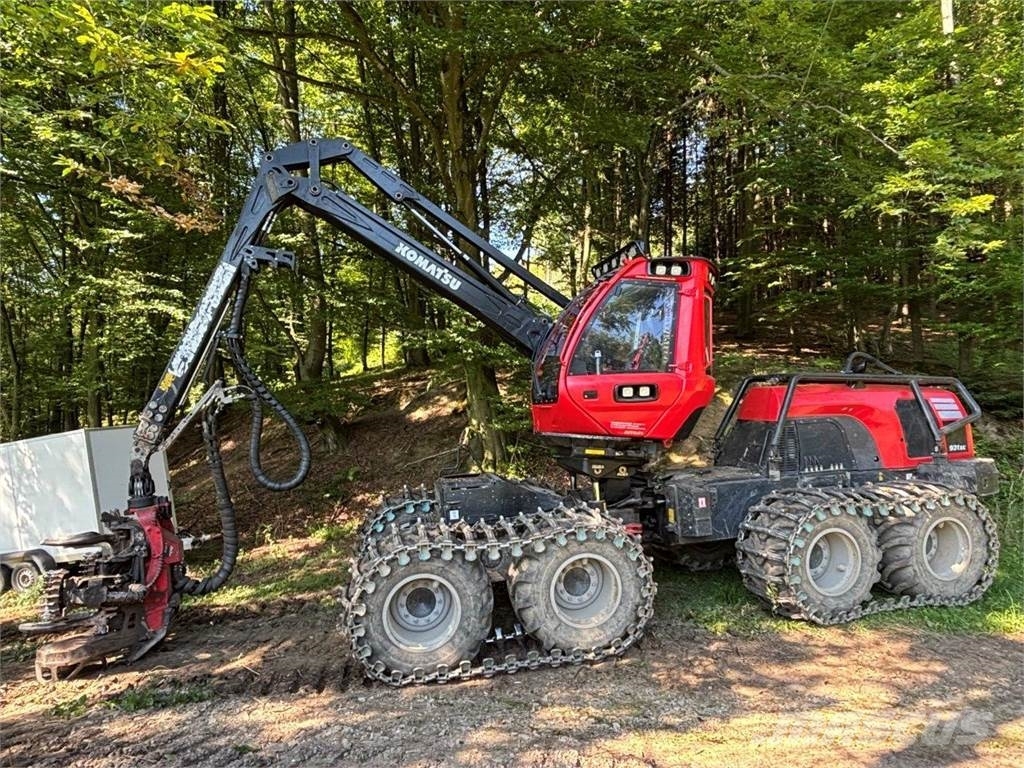 Modellino Diecast Komatsu Harvester 931xc | Scala 1:87 | Edizione Limitata Per Azionisti | Rosso