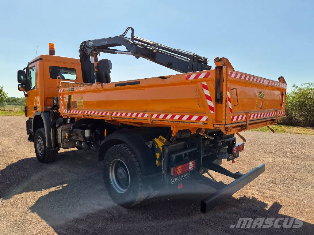 Mercedes-Benz Actros 1836 AK MP3 / 113.Tkm / Hiab XS099 HIDUO Savivarčių priekabų vilkikai