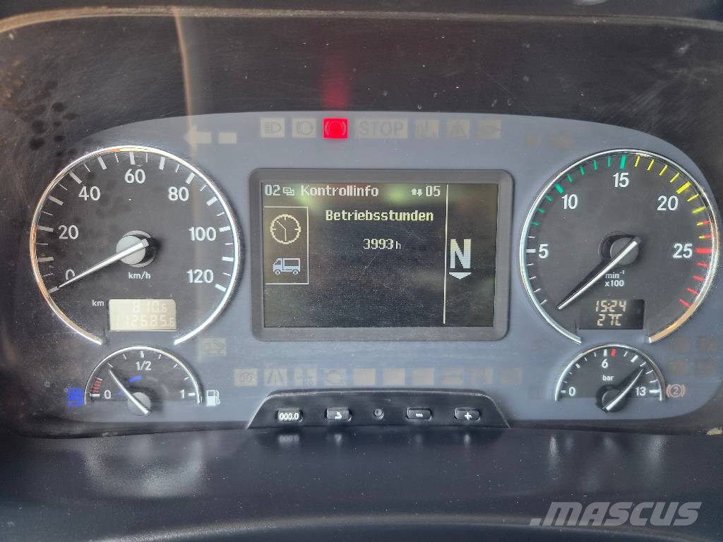 Mercedes-Benz Actros 1836 AK MP3 / 113.Tkm / Hiab XS099 HIDUO Savivarčių priekabų vilkikai