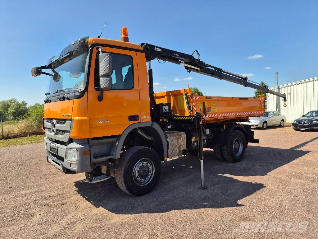 Mercedes-Benz Actros 1836 AK MP3 / 113.Tkm / Hiab XS099 HIDUO Savivarčių priekabų vilkikai