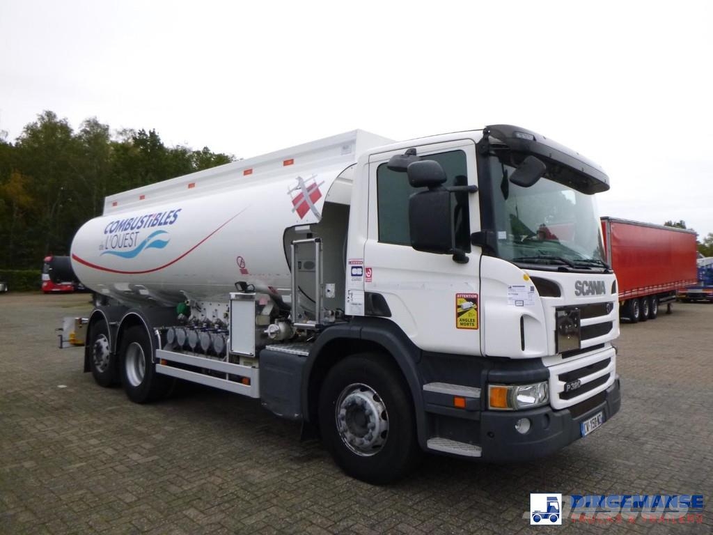 Scania P320 6x2 fuel tank 18.5 m3 / 5 comp Autocisterna