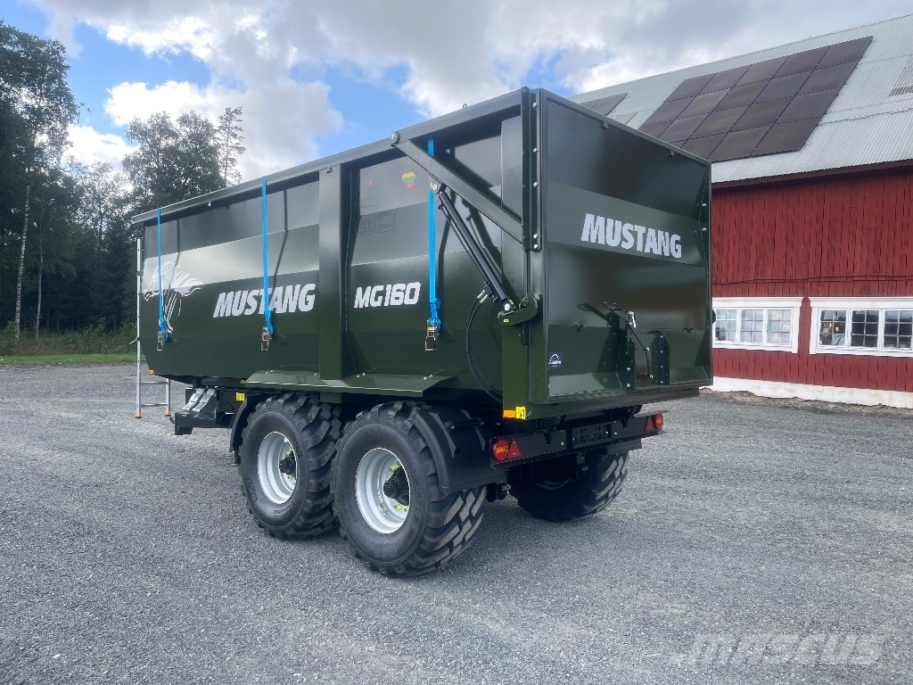 Mustang MG160 spannmålsvagn volym 23m3 - 26 Graudu pārkraušanas piekabes