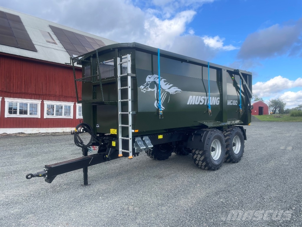 Mustang MG160 spannmålsvagn volym 23m3 - 26 Graudu pārkraušanas piekabes