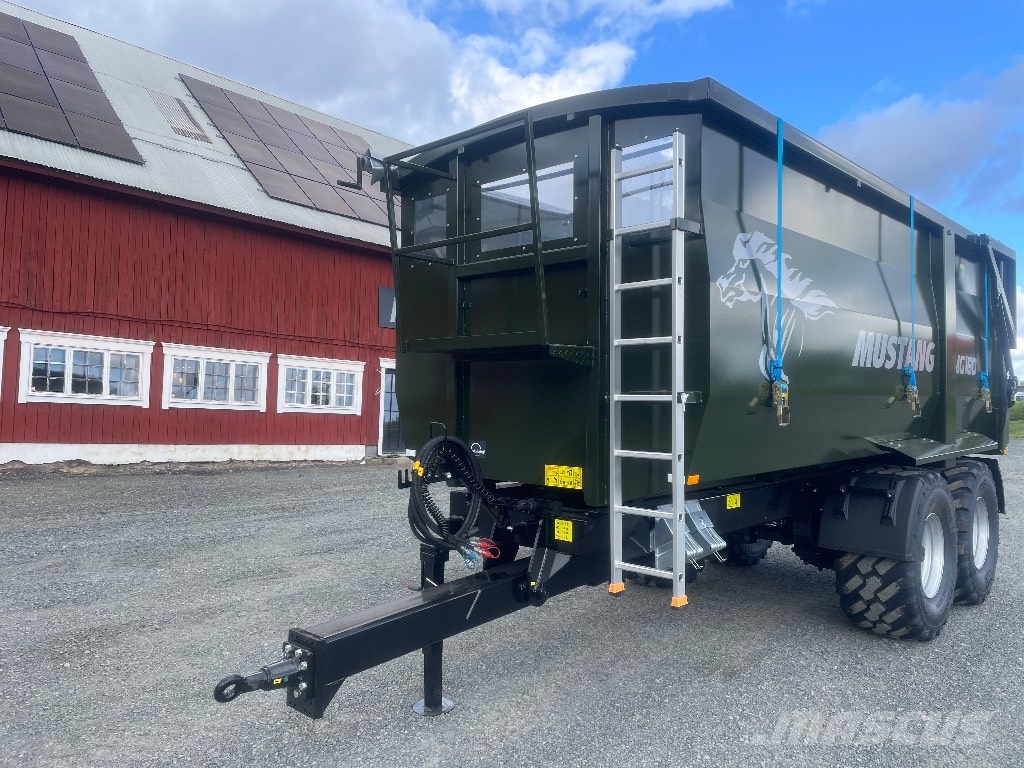 Mustang MG160 spannmålsvagn volym 23m3 - 26 Graudu pārkraušanas piekabes