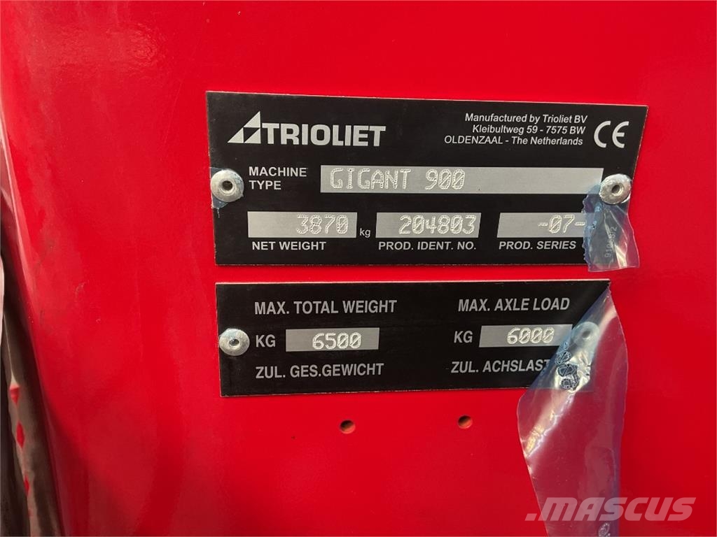 Trioliet Gigant 900 Miešačky krmív