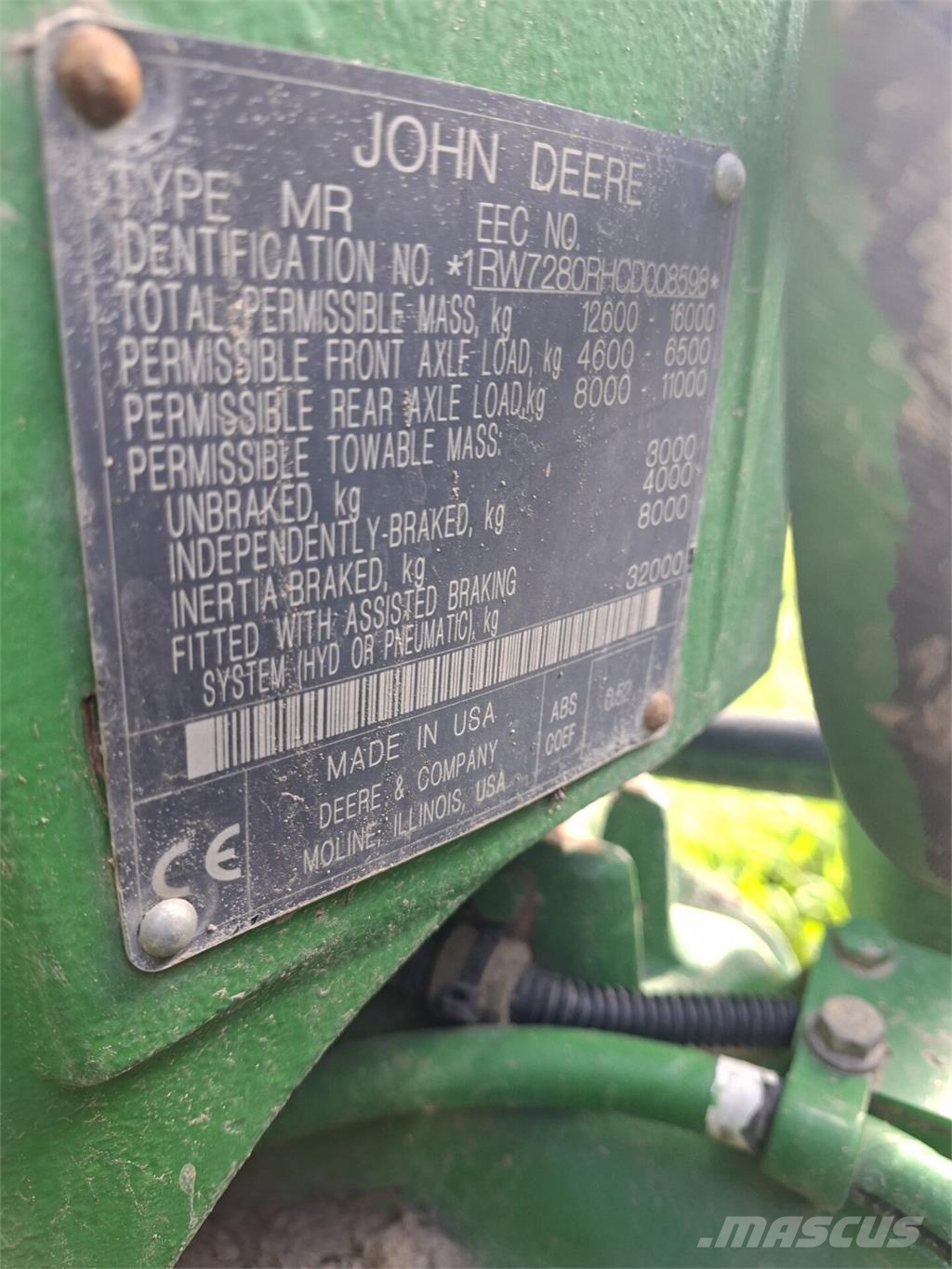 John Deere 7280R الجرارات