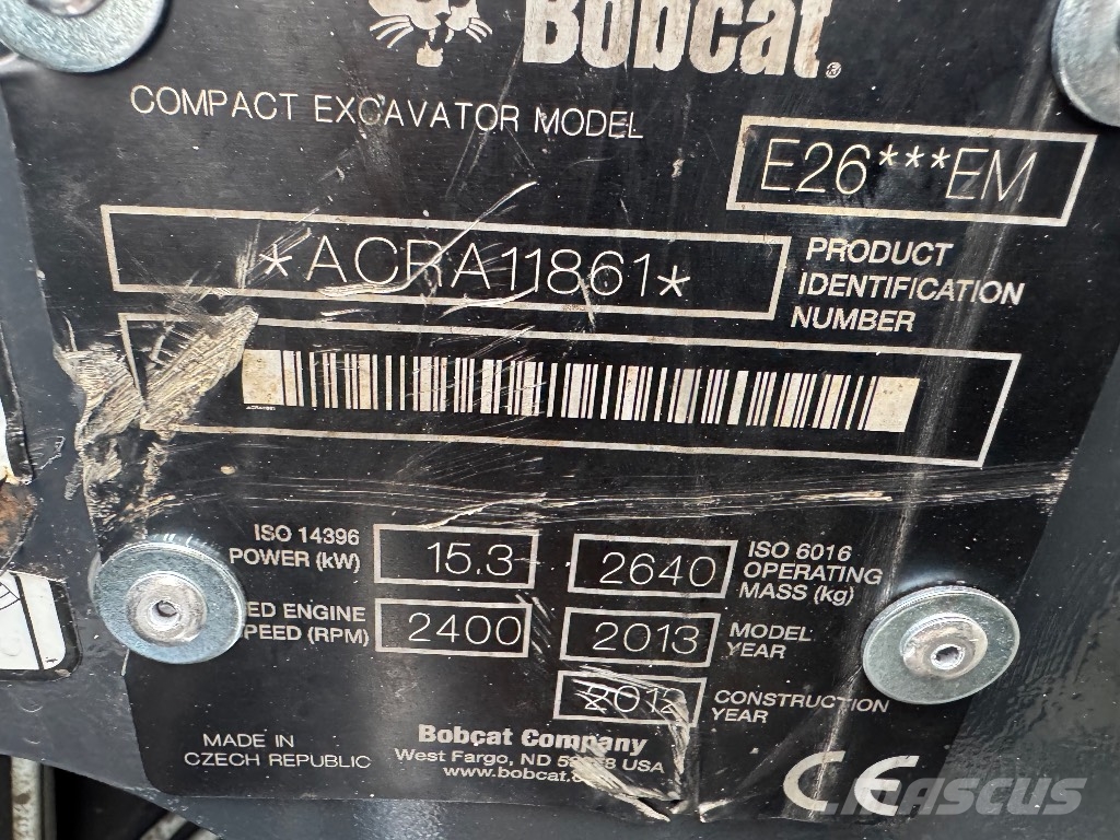 Bobcat E 26 EM Minigravemaskiner