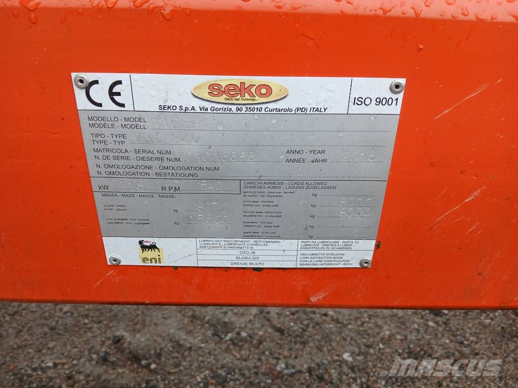 Seko Vml 240 Pystyruuvivaunu Mezcladoras distribuidoras