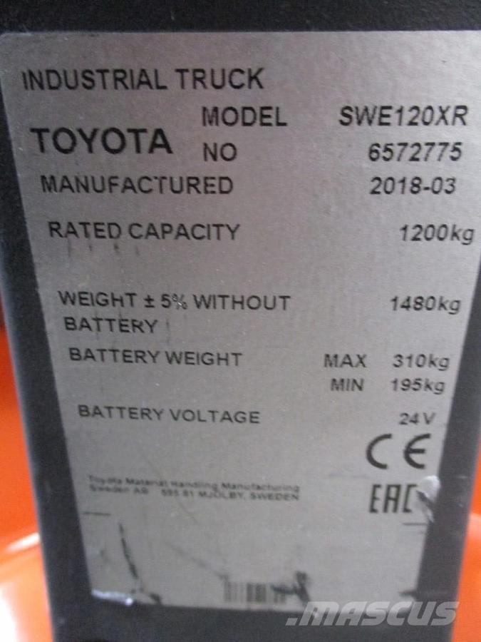Toyota SWE120XR Electro-pallettrucks