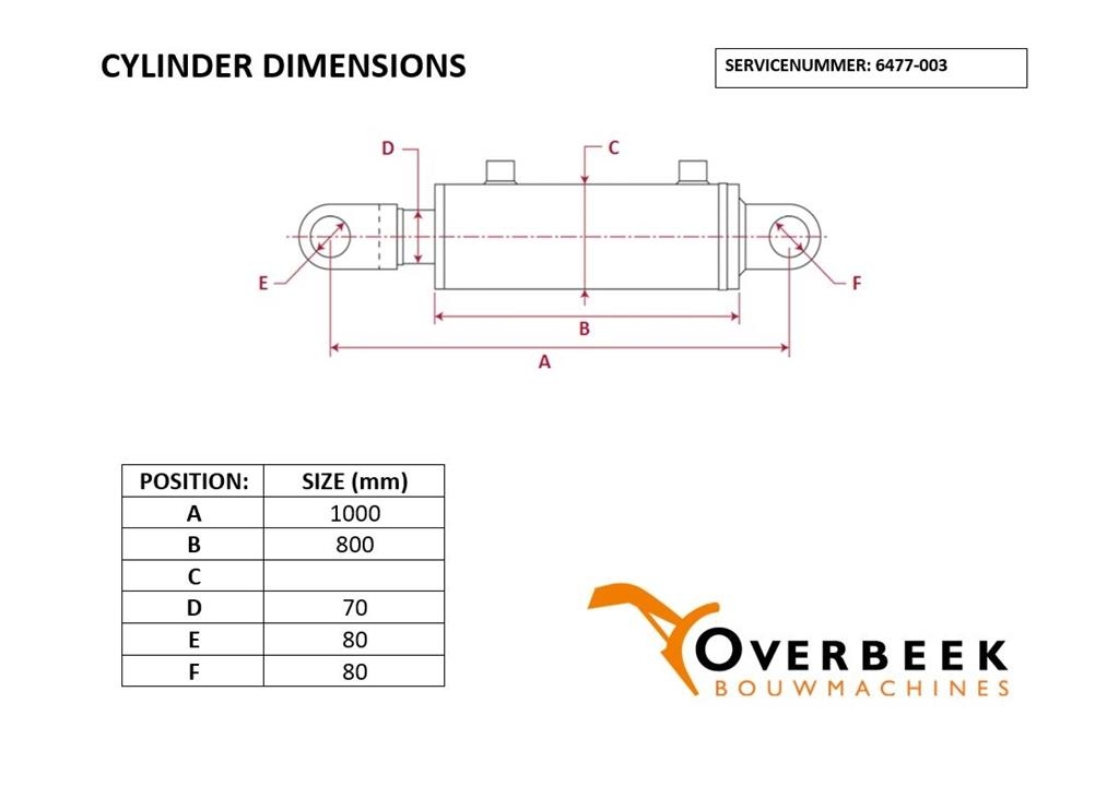Komatsu WA470/480-20E-63-K1200-Cylinder/Zylinder/Cilinder 유압식 기계