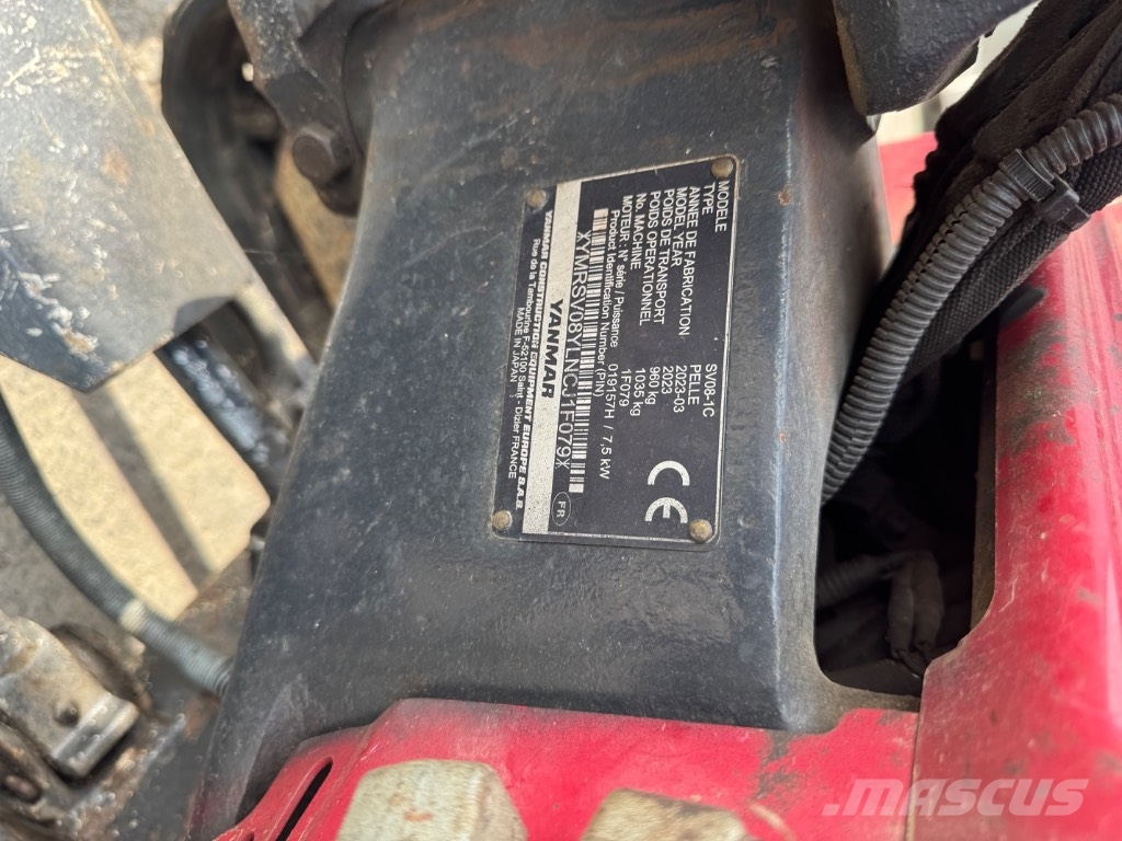 Yanmar SV08 (1F079) حفارات صغيرة أقل من 7 طن (حفارات صغيرة)